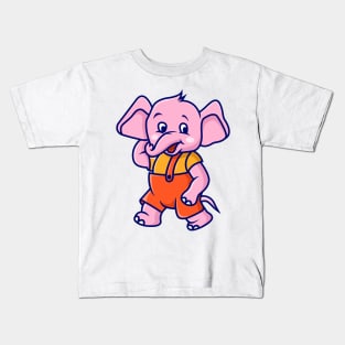 Cute Elephant Kids T-Shirt